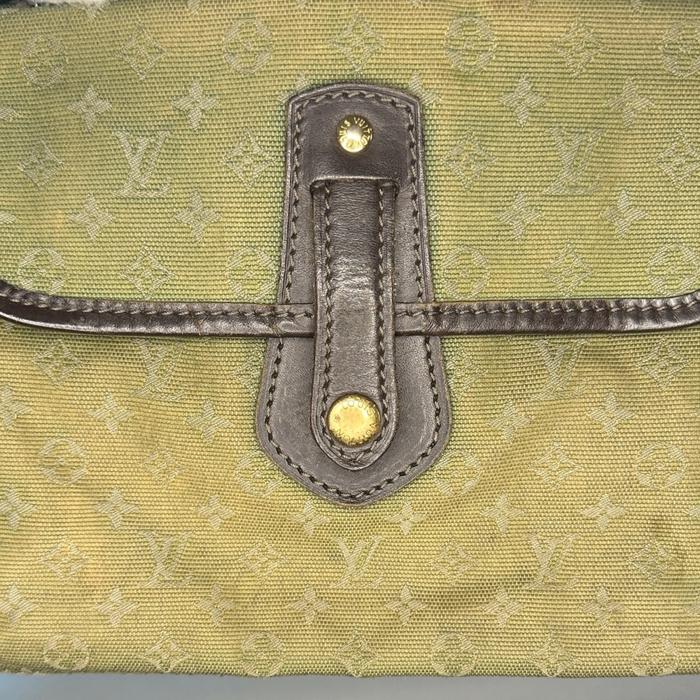 Louis Vuitton Croisette Marina PM Khaki Mini Lin Canvas Satchel - Picture 2 of 16